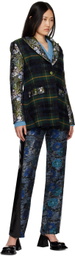 SHUTING QIU Black Patchwork Blazer