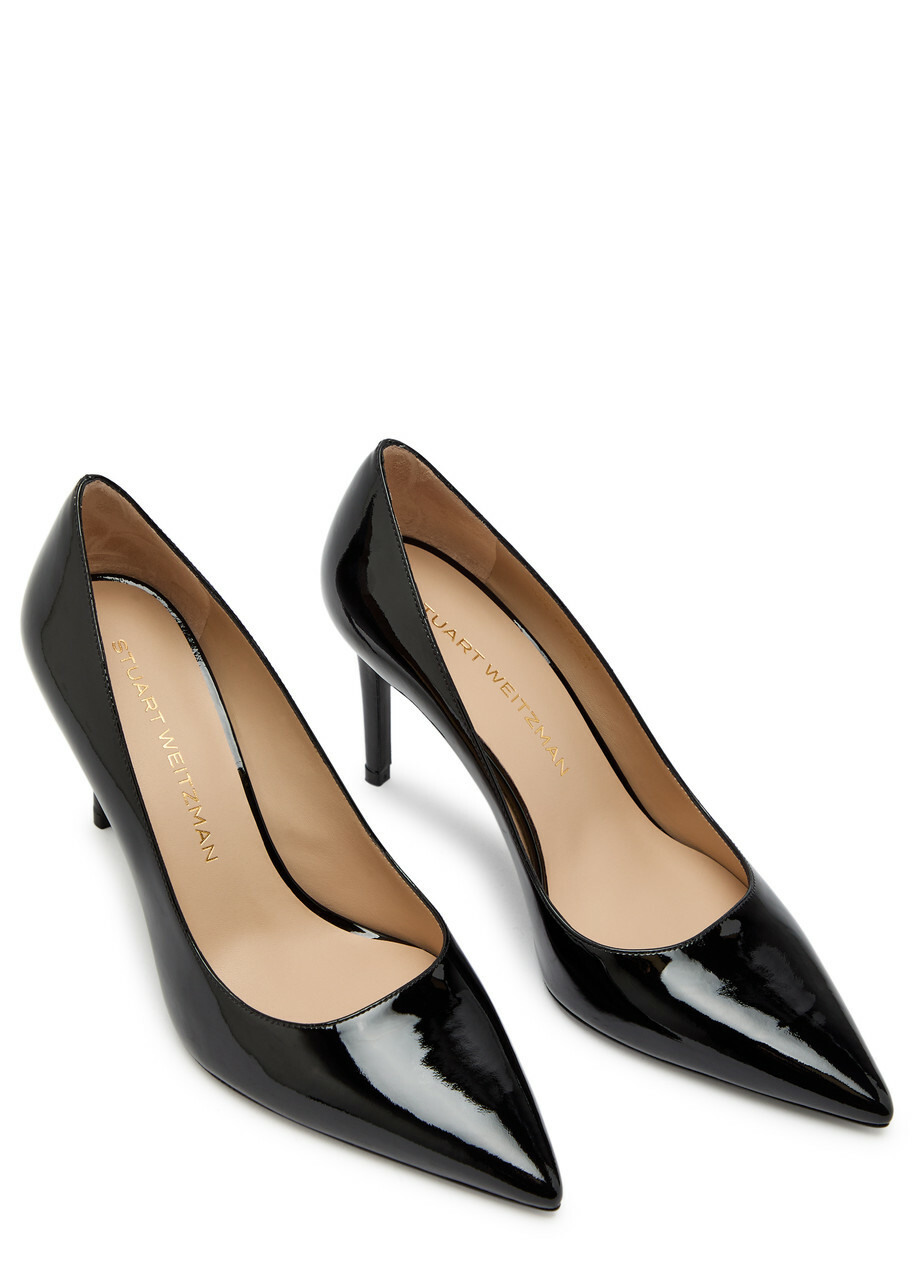 Stuart Weitzman Stuart Power 85 Patent Leather Pumps