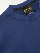 ADIDAS CONSORTIUM - Pharrell Williams Basics Embroidered Cotton-Jersey T-Shirt - Blue