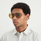 Bottega Veneta Eyewear Bottega Veneta BV1436S Drop Sunglasses in Yellow/Gold/Brown 