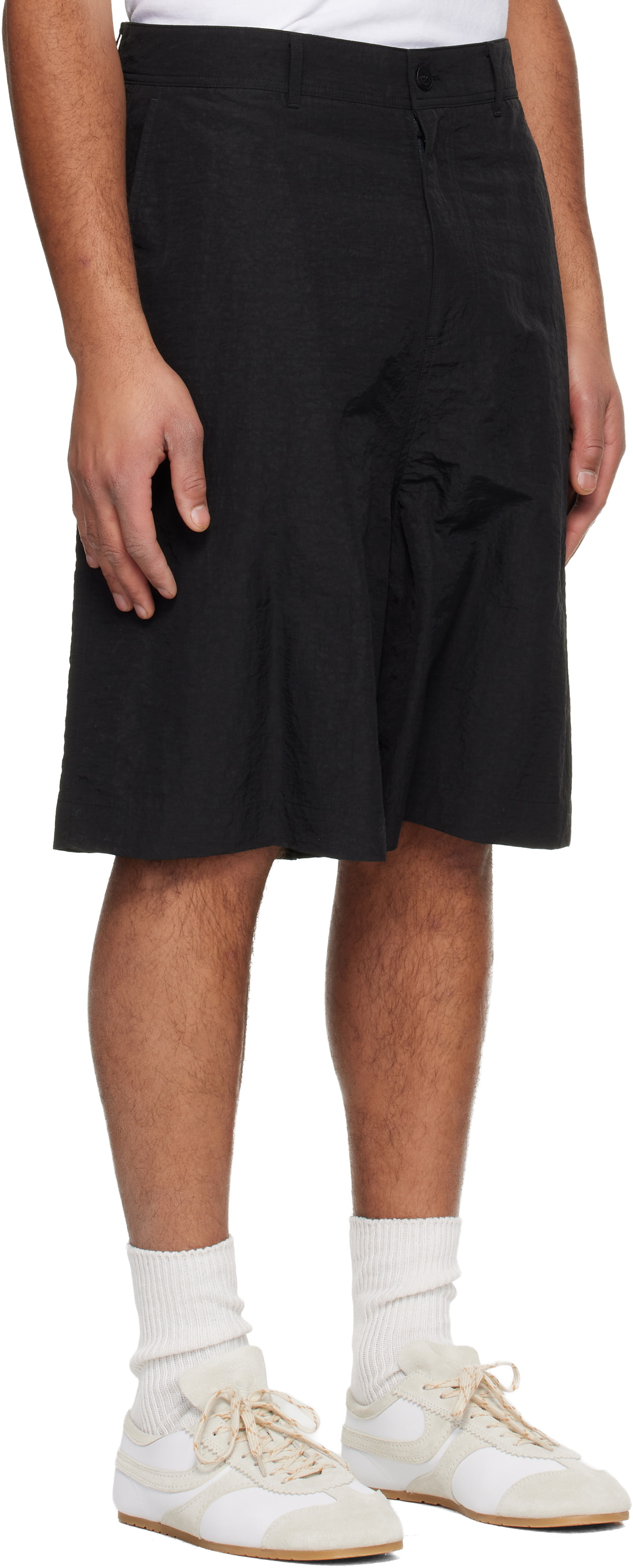LE17SEPTEMBRE Black Adjustable Bermuda Shorts