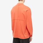 Maison Margiela Men's Number Logo Mock Neck Long Sleeve T-Shirt in Burnt Orange