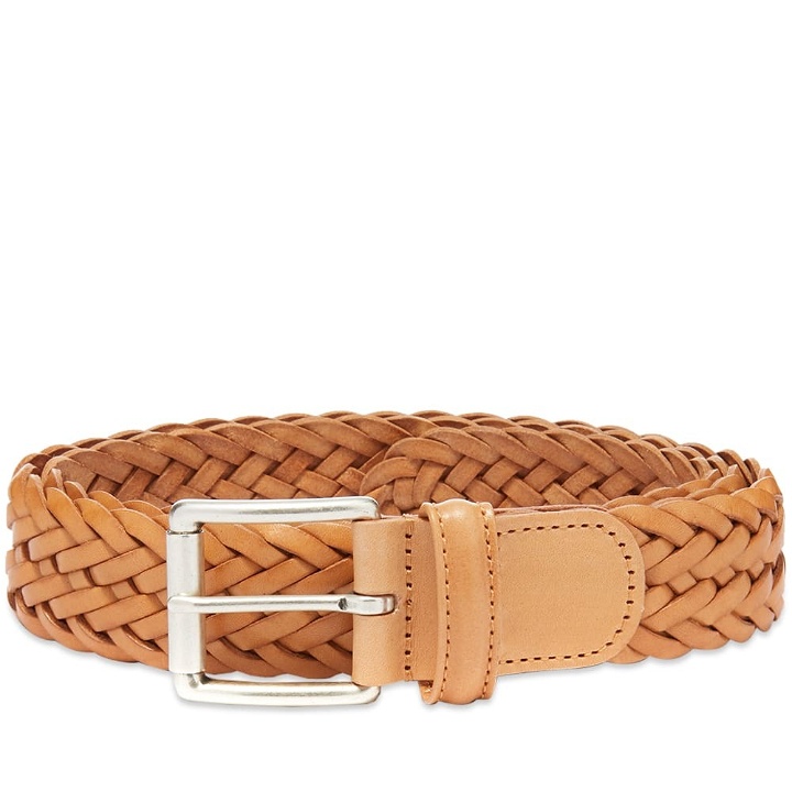 Photo: Anderson's Men's Woven Leather Belt in Natural