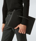 Loro Piana Extra A4 leather pouch