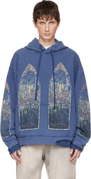Who Decides War Blue Faded Hoodie
