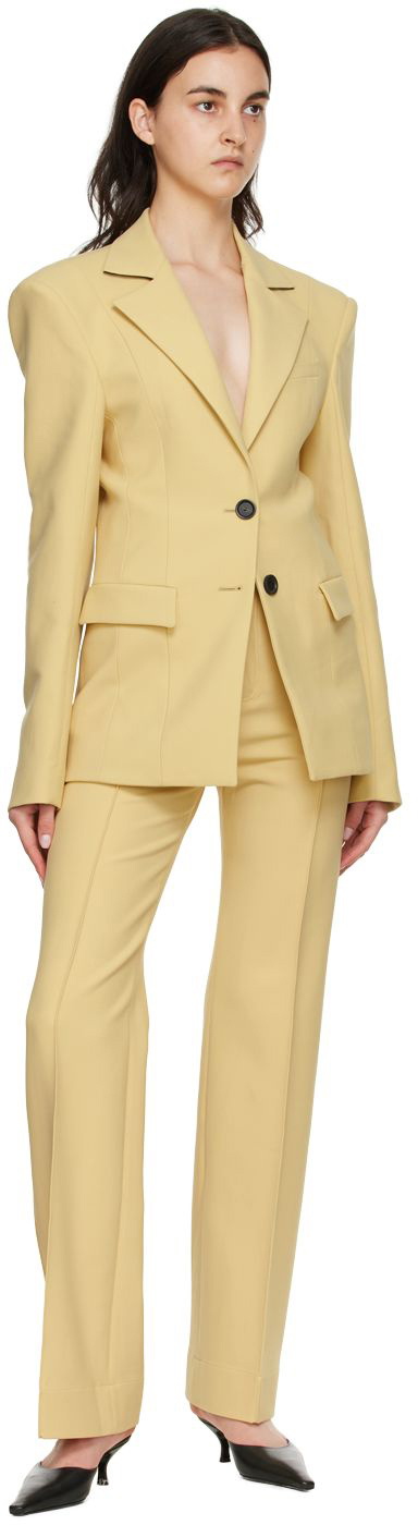 Kwaidan Editions SSENSE Exclusive Beige Polyester Blazer