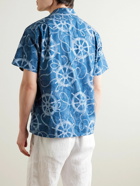 Polo Ralph Lauren - Camp-Collar Printed Cotton and Linen-Blend Shirt - Blue