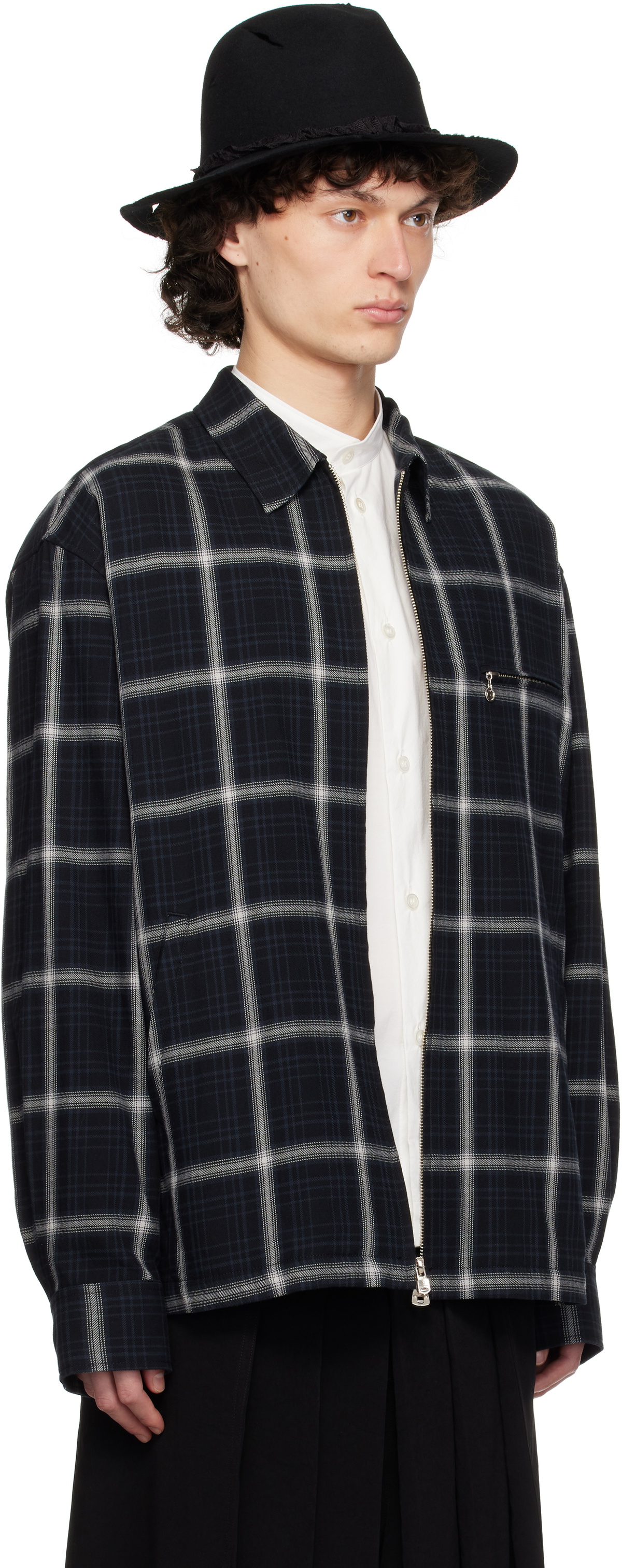 TAKAHIROMIYASHITA TheSoloist. Black Full Zip Work Jacket