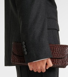 Victoria Beckham Double-breasted virgin wool blazer