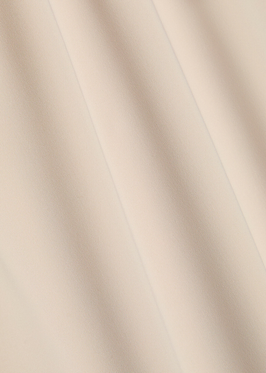 Herno Crepe Midi Skirt Cream