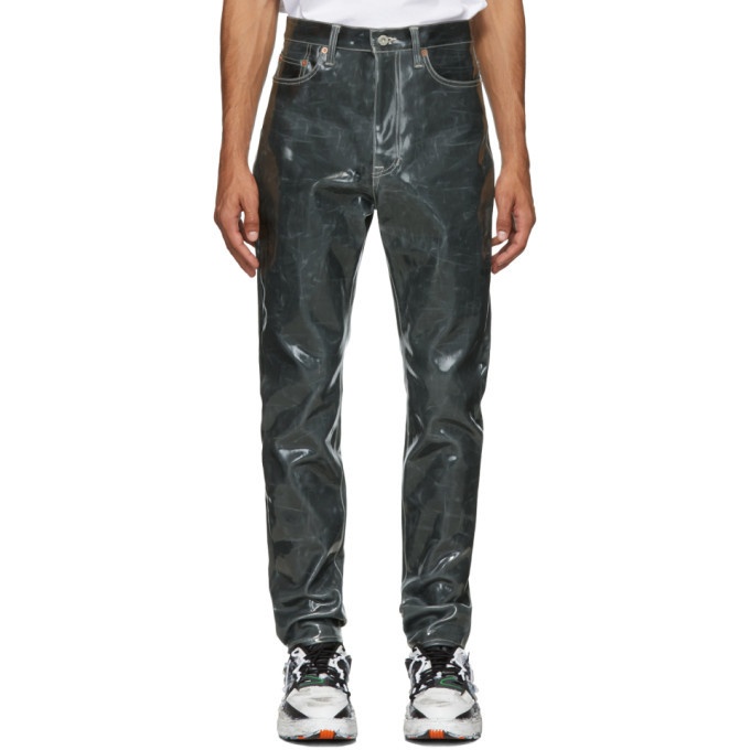 Photo: Doublet Black Coated Jeans