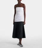Proenza Schouler Lena strapless cotton-blend top