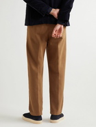 Massimo Alba - Straight-Leg Pleated Cotton and Wool-Blend Gabardine Trousers - Brown