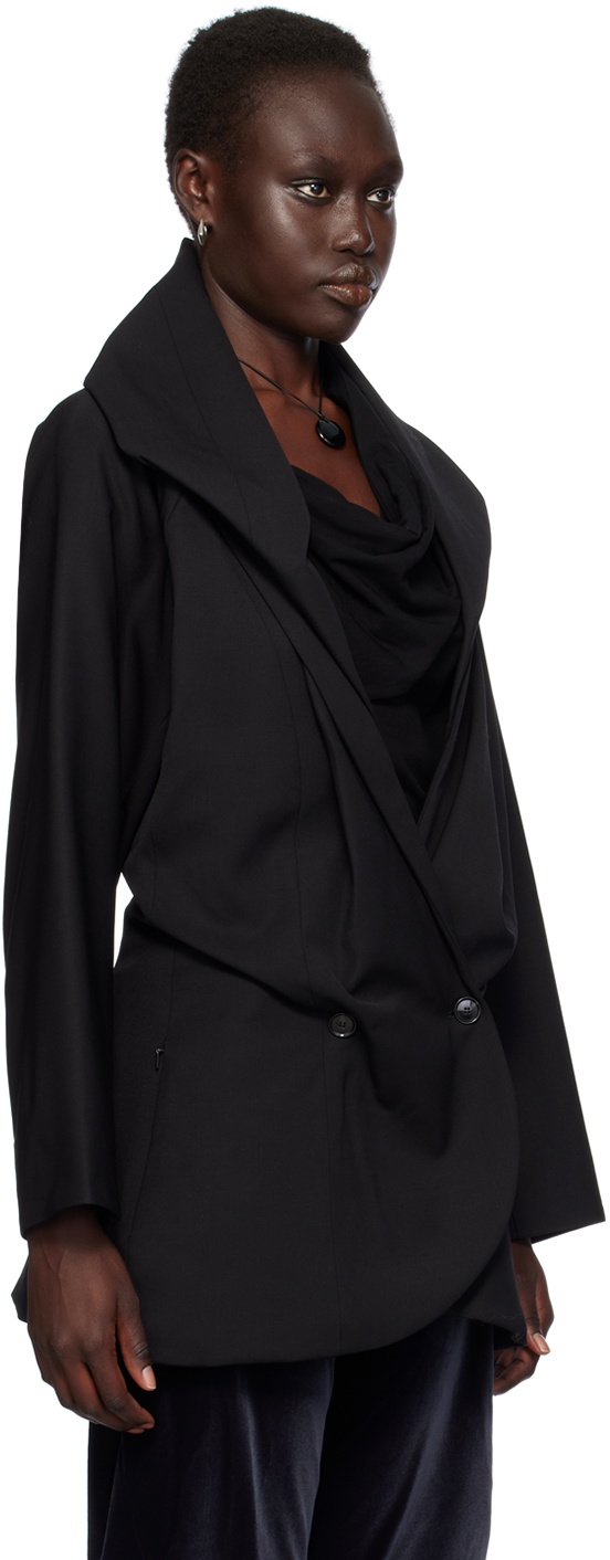 Kiko Kostadinov Black Venari Tailored Blazer