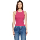 Givenchy Pink Slim Fit 'Givenchy Paris' Tank Top