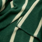 Tekla Fabrics Striped Lambswool Blanket in Rugby Stripes 