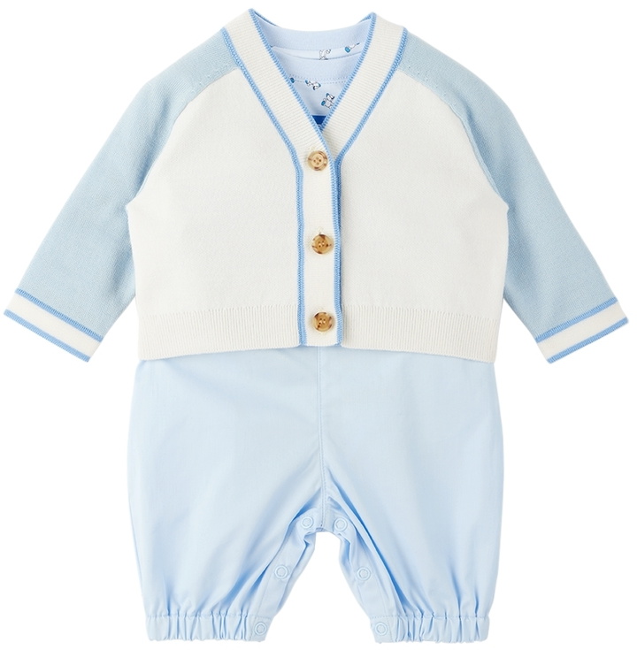 Photo: Burberry Baby Blue Thomas Bear Three-Piece Set