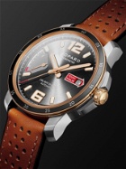 CHOPARD - Mille Miglia GTS Power Control Limited Edition Automatic 43mm, 18-Karat Rose Gold, Stainless Steel and Leather Watch, Ref. No. 168566-6001 - Gray