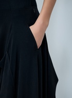 Yohji Yamamoto Paneled Flare Midi Skirt