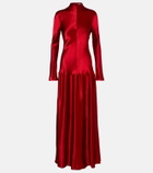 Fforme Mila satin maxi dress