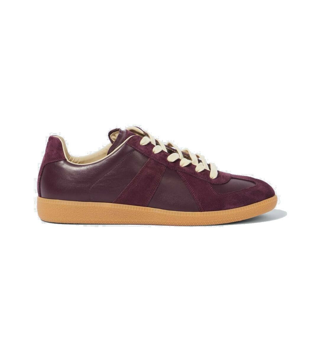 Photo: Maison Margiela Replica leather and suede sneakers