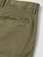 Incotex - Slim-Fit Stretch Cotton-Blend Trousers - Green