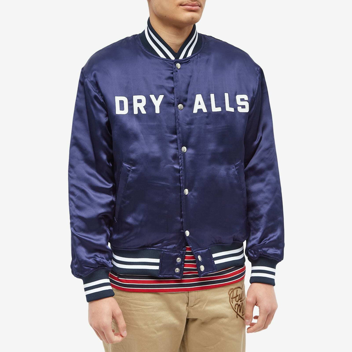 Human Made Men's Stadium Jacket in Navy Human Made