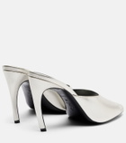 The Attico Betta 95 metallic leather mules