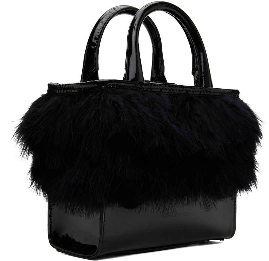 Blumarine Black Feather Bag