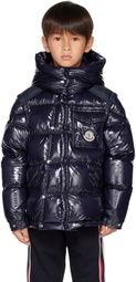 Moncler Enfant Kids Blue Karakorum Down Jacket