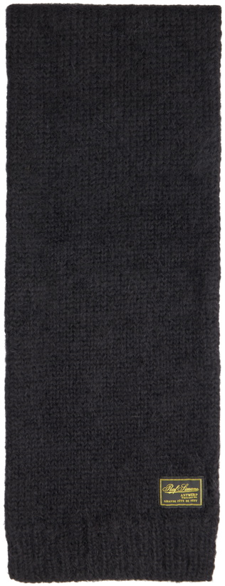 Photo: Raf Simons Black Mohair Scarf