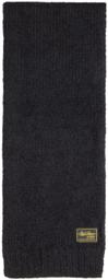 Raf Simons Black Mohair Scarf