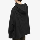 Dries Van Noten Men's Calva Popover Hooded Overshirt in Black