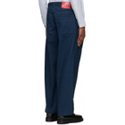 Hugo Navy Relaxed-Fit Soft Cotton Jeans