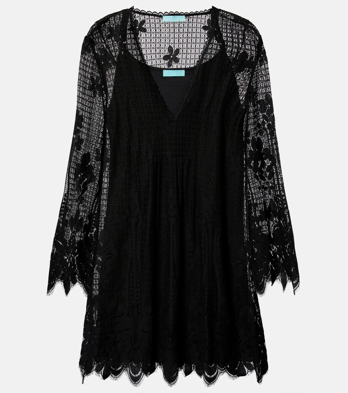 Melissa Odabash Elizabeth cotton-blend lace minidress