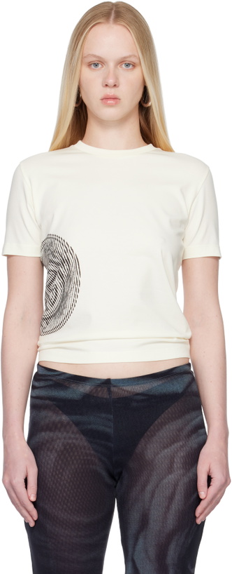 Photo: Jean Paul Gaultier Off-White 'The Laurel Stamped' Baby T-shirt
