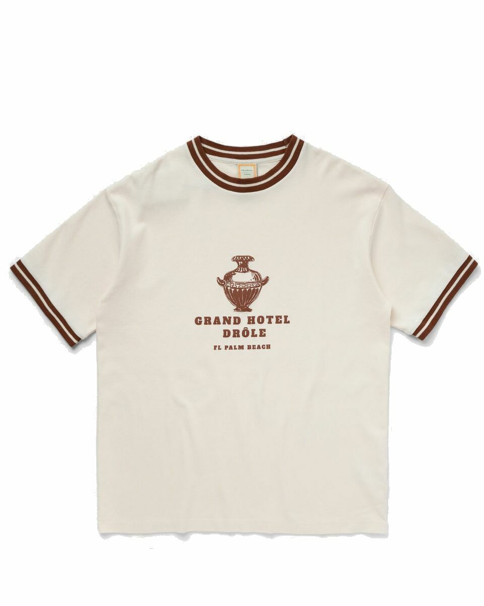 Photo: Drôle De Monsieur Le T Shirt Hotel Drôle Beige - Mens - Shortsleeves