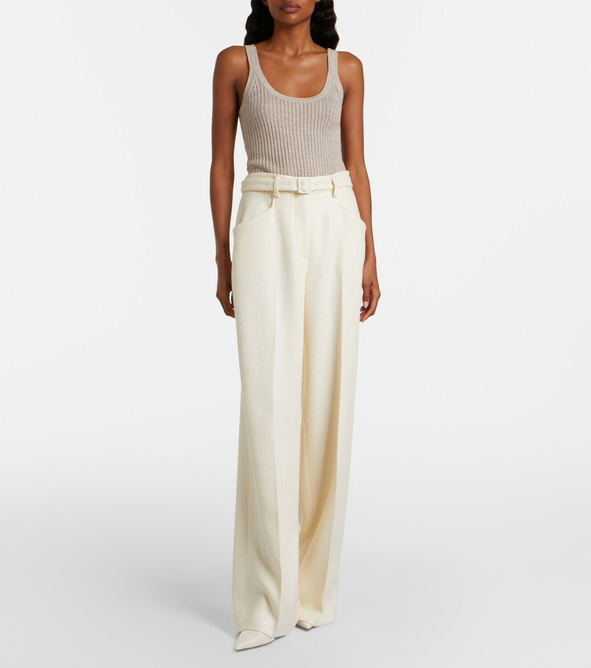 Gabriela Hearst Norman silk and wool wide-leg pants