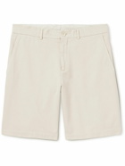 Brunello Cucinelli - Straight-Leg Cotton-Twill Bermuda Shorts - Neutrals