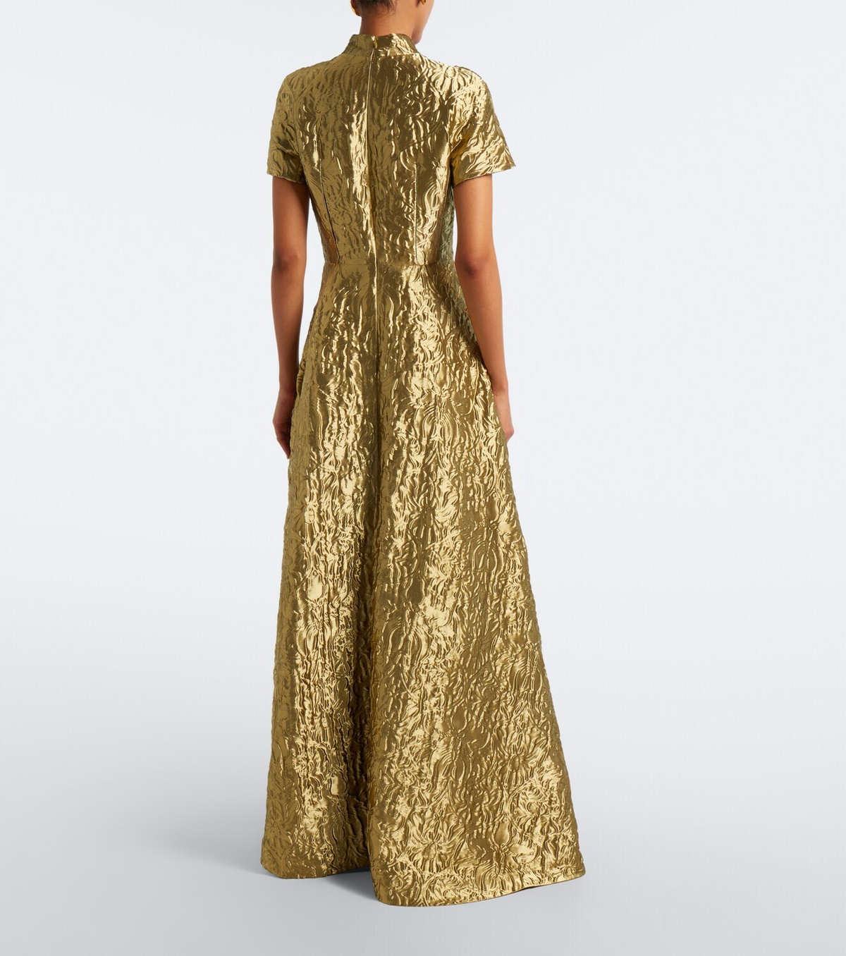 Emilia Wickstead Malinda metallic-effect cloqué gown