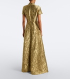 Emilia Wickstead Malinda metallic-effect cloqué gown