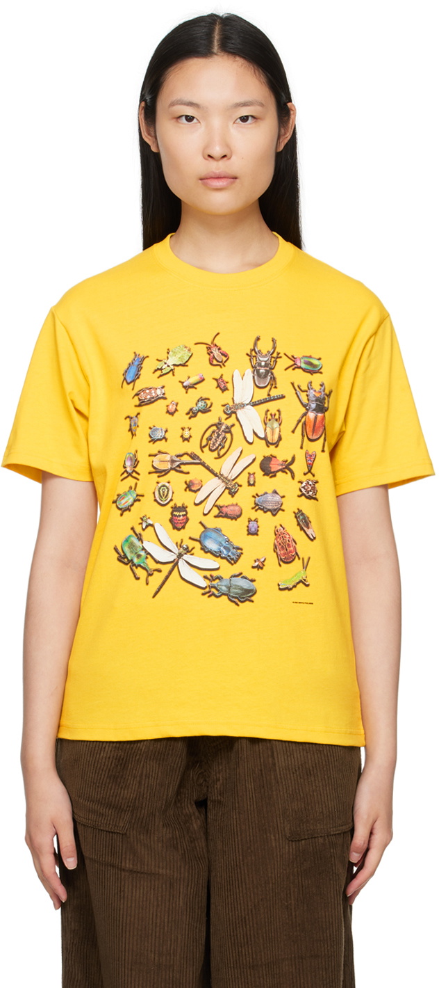 Gentle Fullness Yellow Printed T-Shirt