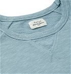 Hartford - Mélange Loopback Cotton-Jersey Sweatshirt - Light blue