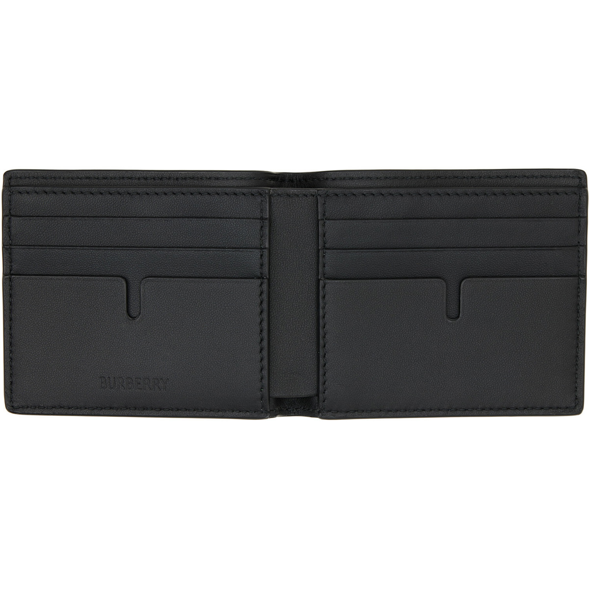Burberry Gray City Check Slim Bifold Wallet