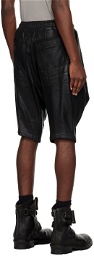 Julius Black Over Crotch Shorts