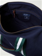 Polo Ralph Lauren - Wimbledon Appliquéd Webbing and Leather-Trimmed Canvas Duffle Bag