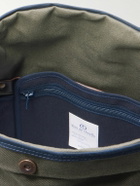 Bleu de Chauffe - Jamy Leather-Trimmed Canvas Backpack