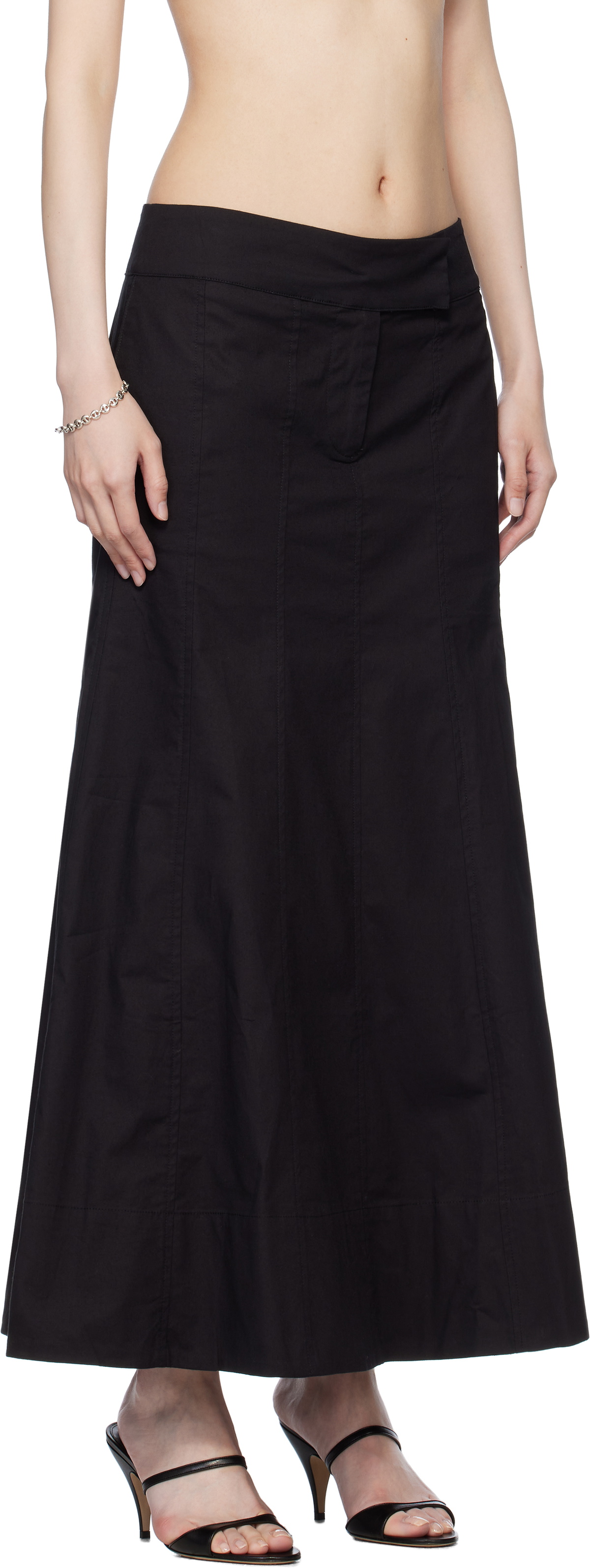 Belle The Label Black Paloma Maxi Skirt
