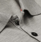 Thom Browne - Mercerised Cotton-Piqué Polo Shirt - Men - Gray