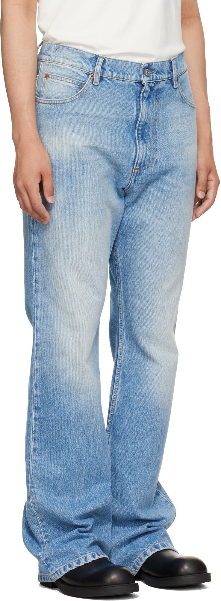 MM6 Maison Margiela Blue Bootcut Jeans